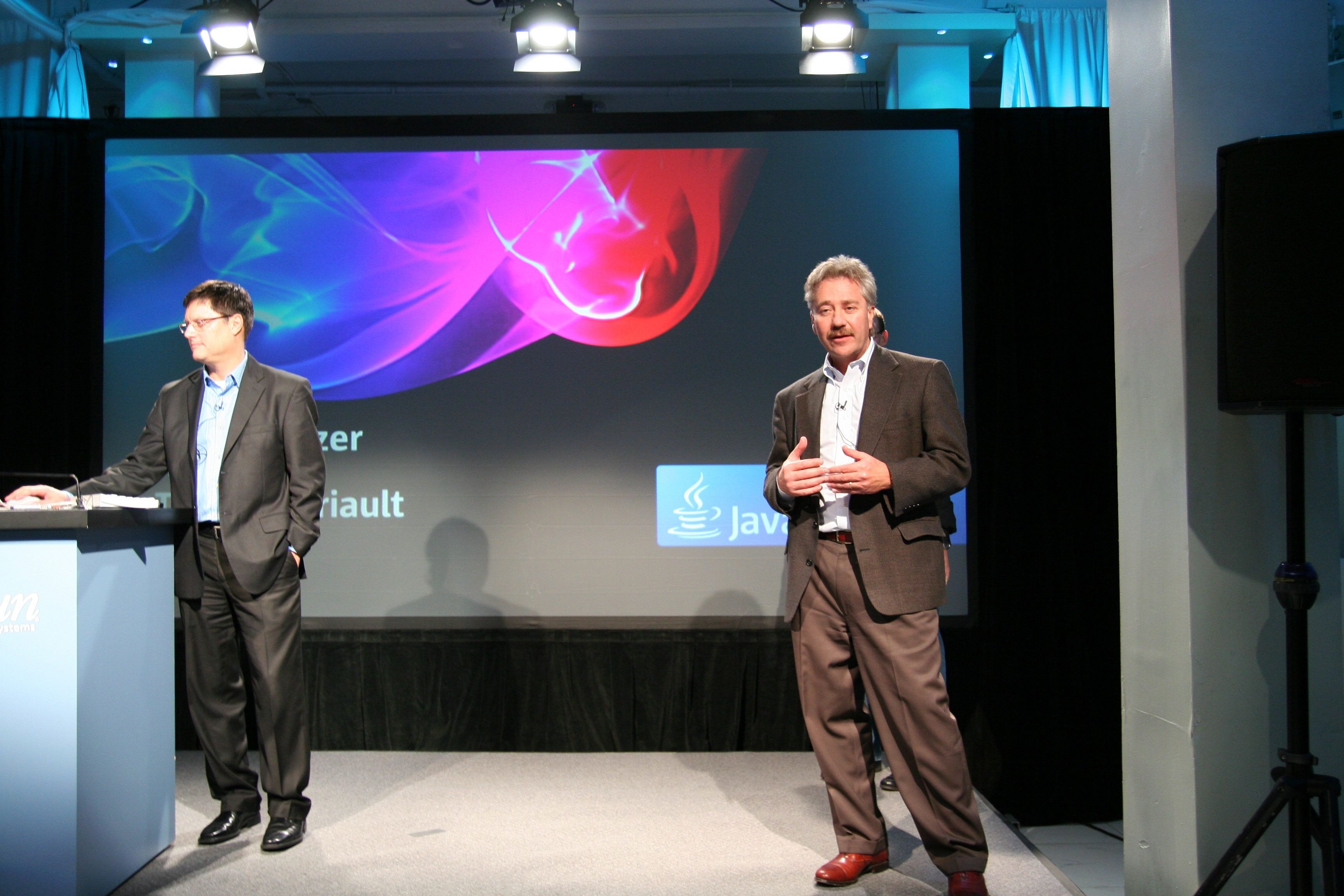 Tom Theriaut and Mike Wetzer demoing 6thSpace