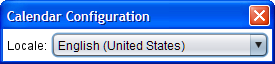 Locale Configuration Dialog