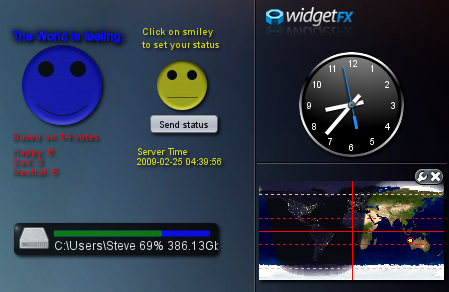 WidgetFX 1.1 Release Screenshot