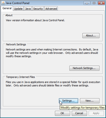 Web Start Control Panel