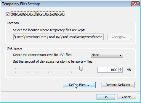 Web Start Settings