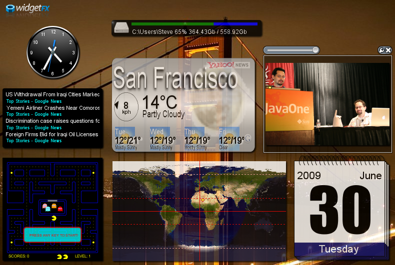 WidgetFX 1.2 Widgets