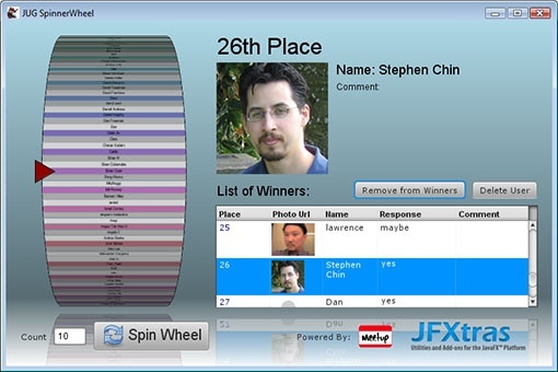 Clearly this is not rigged if I had to spin it 26 times